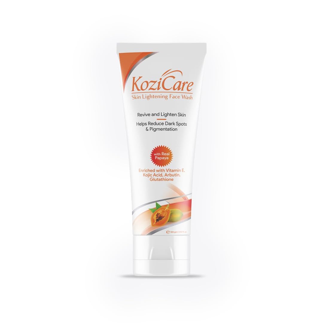 Pack of 5: Kojic Acid & Glutathione Face Wash | Daily Cleanser | 100ml Each | Papaya Scent