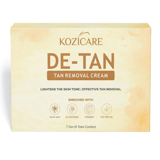 Kozicare Kojic Acid Cream | Tan Removal Cream | Detan Cream | Face Cream for Women & Men | Glutathione Cream | Day Cream for Women Daily Use - 6 Tube Pack (7 Gm Each)