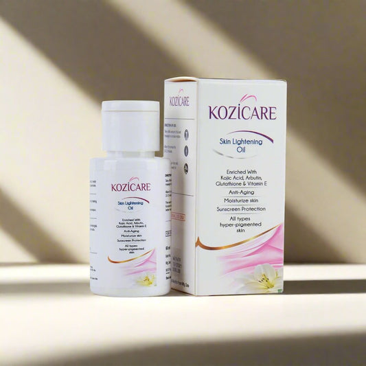 Kozicare Skin Whitening Fairness Oil ( Kojic Acid, Glutathione, Arbutin, Vitamin E), 60 ml